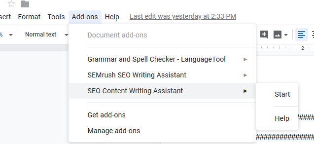 seo writing assistant free