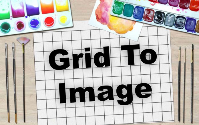 add grid to an image