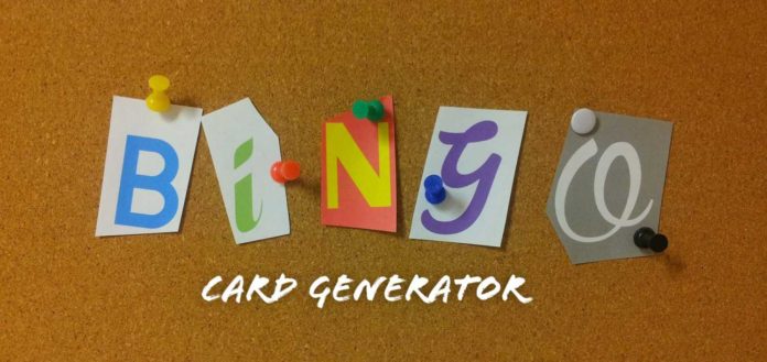 uk bingo card generator
