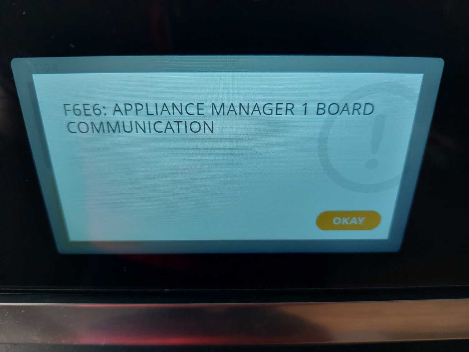F6E6: Appliance Manager 1 Board Communication
