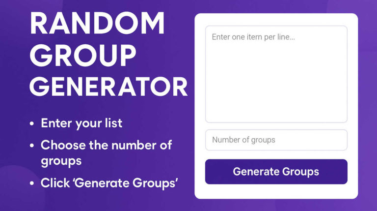 random group generator
