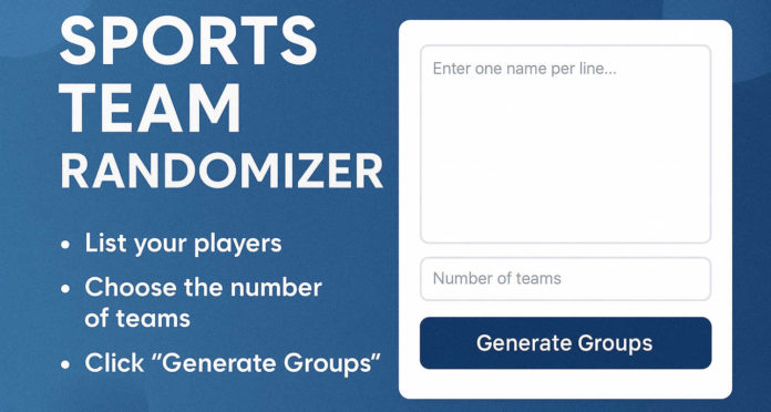 random sports team generator